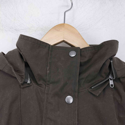 ザラ ZARA ZW COLLECTION マルチウェイ ワックスフィニッシュパーカ レディース import:M