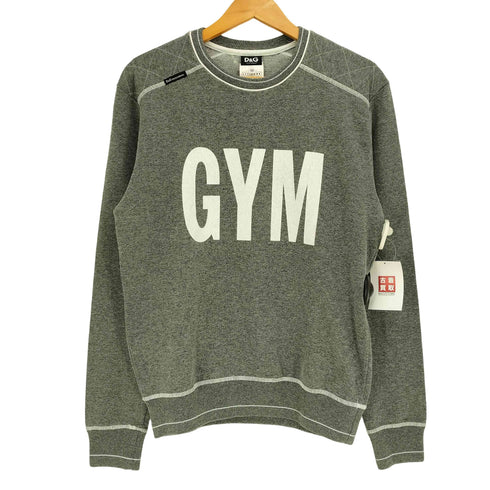 ディーアンドジードルチェアンドガッバーナ D&G DOLCE&GABBANA 00S イタリア製 GYMコレクション ステッチデザイン L/S スウェット メンズ import:M