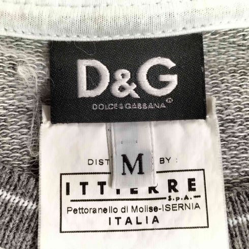 ディーアンドジードルチェアンドガッバーナ D&G DOLCE&GABBANA 00S イタリア製 GYMコレクション ステッチデザイン L/S スウェット メンズ import:M