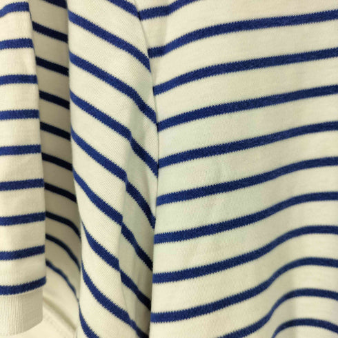 ポロバイラルフローレン Polo by RALPH LAUREN 90s PIMA SOFT TOUCH ポニー刺繍 ボーダー 半袖ポロシャツ メンズ import:M