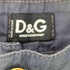 ディーアンドジードルチェアンドガッバーナ D&G DOLCE&GABBANA 00S イタリア製 コットンポリ レザーパッチ ウエストロゴプリント ストレートパンツ メンズ 30 44