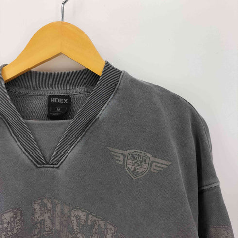 HDEX PIGMENT RUGBY SWEAT SHIRT CHARCOAL メンズ import:M