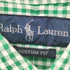ラルフローレン RALPH LAUREN 90s CUSTOM FIT ポニー刺繍 シアサッカー ギンガムチェック ボタンダウン S/S シャツ メンズ import:M