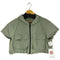 ザラ ZARA ショート丈 ナイロンフーディジャケット レディース import:M