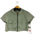 ザラ ZARA ショート丈 ナイロンフーディジャケット レディース import:M