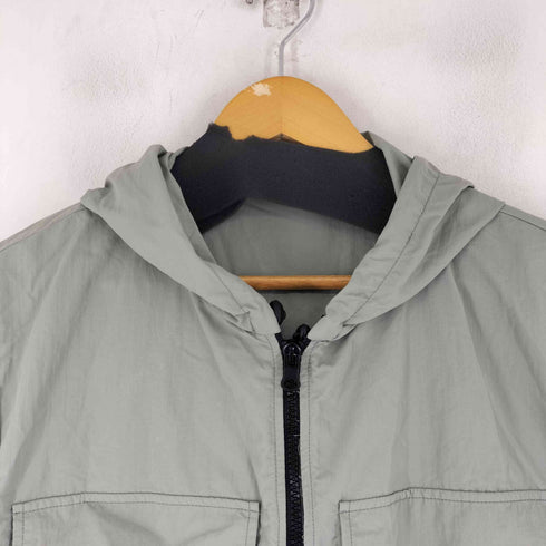 ザラ ZARA ショート丈 ナイロンフーディジャケット レディース import:M