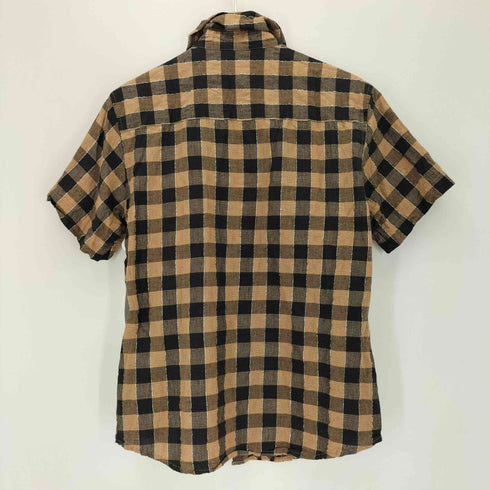 BUONA FORTUNA ラメ ライン チェックシャツ casual レディース M
