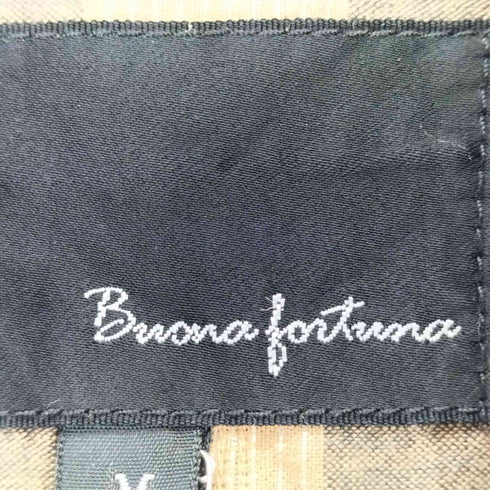 BUONA FORTUNA ラメ ライン チェックシャツ casual レディース M
