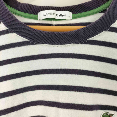 ラコステ LACOSTE ドルマンスリーブワイドボーダーTシャツ レディース JPN:36