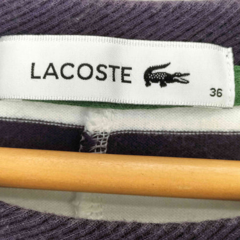 ラコステ LACOSTE ドルマンスリーブワイドボーダーTシャツ レディース JPN:36