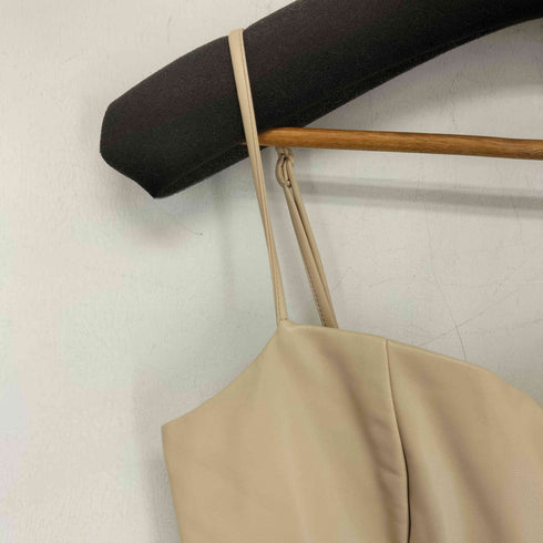 エイミーイストワール eimy istoire レザードッキングシアープリーツワンピース レディース JPN:S