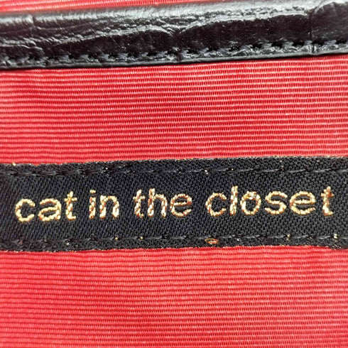 CAT IN THE CLOSET クロコ型押し ショルダーバッグ レディース