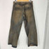 ネヴァーフォーゲット NVRFRGT 3D TWISTED WIDE LEG JEANS MUD FADED メンズ 3