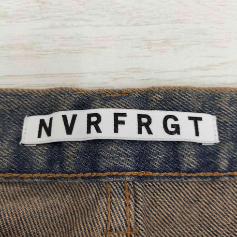 ネヴァーフォーゲット NVRFRGT 3D TWISTED WIDE LEG JEANS MUD FADED メンズ 3