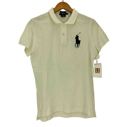 ラルフローレン RALPH LAUREN THE SKINNY POLO ビックポニー刺繍 S/S ポロシャツ レディース import:L