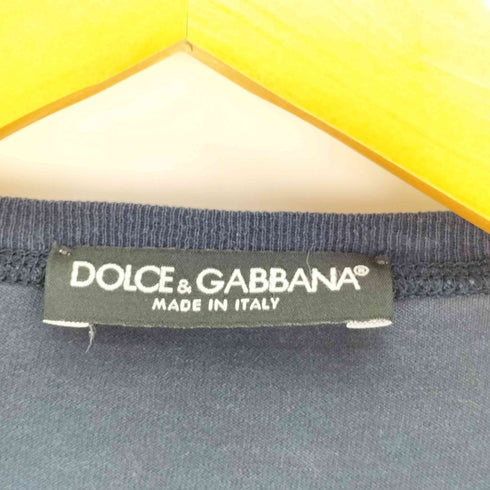 ドルチェアンドガッバーナ DOLCE&GABBANA イタリア製 Logo Tape-like Print Crew Neck クロス ロゴ テープ プリント クルーネック Tシャツ archives アーカイブ メンズ EUR:48