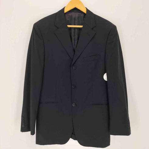 バーバリーブラックレーベル BURBERRY BLACK LABEL 3B ラムウール センタープレス セットアップスーツ メンズ