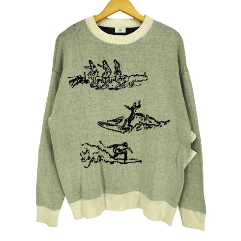 アールエイチシーロンハーマン RHC Ron Herman 25ss Surf Drawing Jacquard Knit メンズ