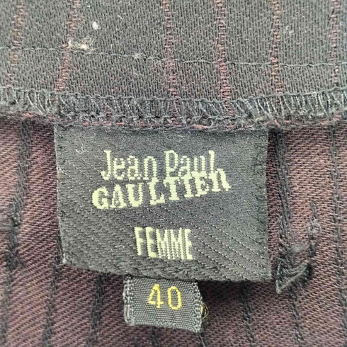 ジャンポールゴルチエ Jean Paul GAULTIER ウール ベルテッド ミディアムワンピース レディース 40