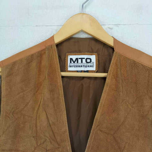 MTO international genuine leather リアルレザーベスト メンズ JPN:XL
