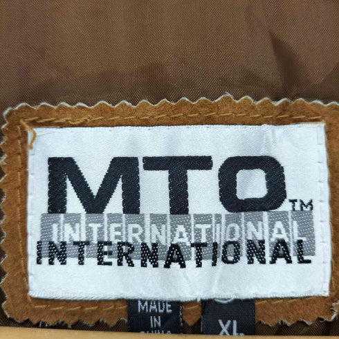 MTO international genuine leather リアルレザーベスト メンズ JPN:XL