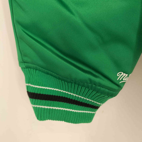 ミッチェルアンドネス mitchell&ness ヘビーウェイト サテン ジャケット 裏地キルティング バーシティジャケット スタジャン メンズ JPN:S