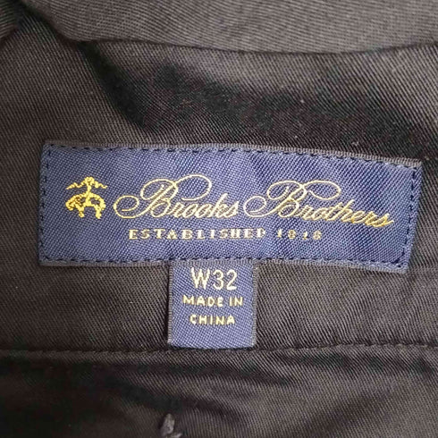 ブルックスブラザーズ BROOKS BROTHERS ノータック コットンポリ スラックス メンズ 32inch