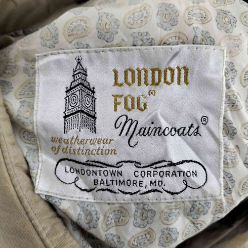 ロンドンフォグ LONDON FOG 裏地ペイズリー ステンカラーコート メンズ US:40