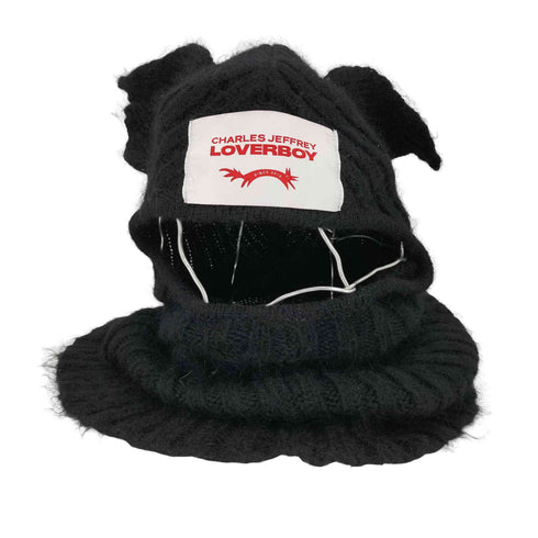 チャールズジェフリーラバーボーイ CHARLES JEFFREY LOVERBOY ear balaclava ニットバラクラバ メンズ