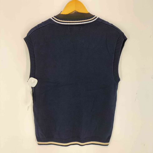 ノーティカ NAUTICA Vネックケーブルニットベスト メンズ L
