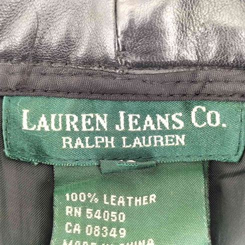 ローレンジーンズカンパニー LAUREN JEANS COMPANY リアルレザー ブーツカットパンツ メンズ 10