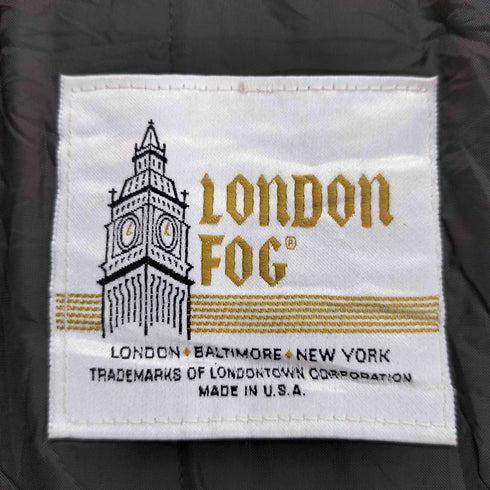 ロンドンフォグ LONDON FOG MADE IN USA 比翼ステンカラーコート レディース UK:14