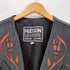 HUDSON LEATHER フリンジ コンチョ リアルレザーVネックベスト メンズ JPN:M