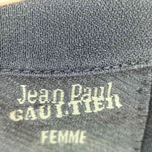 ジャンポールゴルチエフェム Jean Paul GAULTIER FEMME レーヨン混 カットワーク オープンカラーシャツ レディース 40