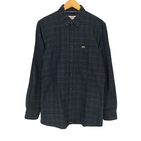 ラコステ LACOSTE SLIM FIT チェック柄BDシャツ メンズ M