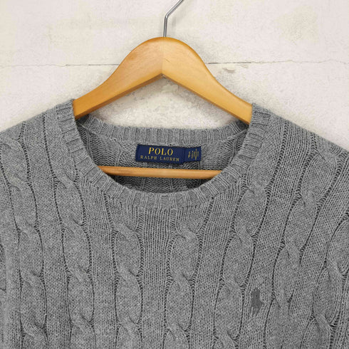 ポロラルフローレン POLO RALPH LAUREN ポニー刺繍 ケーブルニット メンズ S