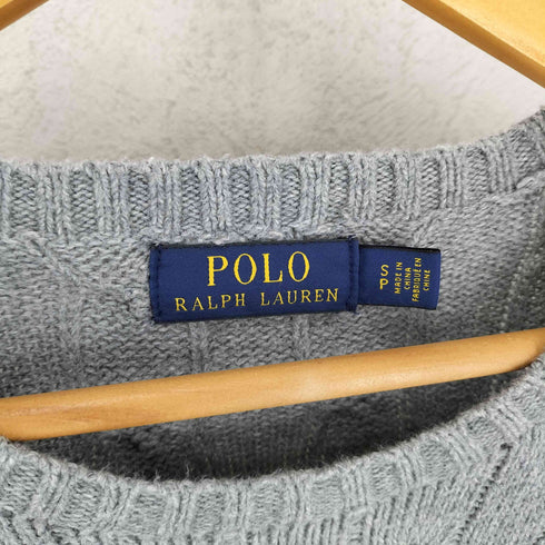 ポロラルフローレン POLO RALPH LAUREN ポニー刺繍 ケーブルニット メンズ S