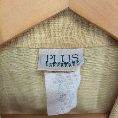PLUS PREFERRED レーヨンリネン混 1Bジャケット レディース