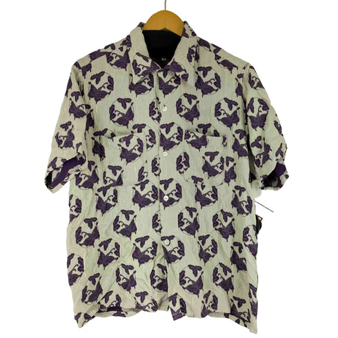 ニードルズ Needles パープルパピヨン ジャガード S/S ワンナップシャツ メンズ JPN:M
