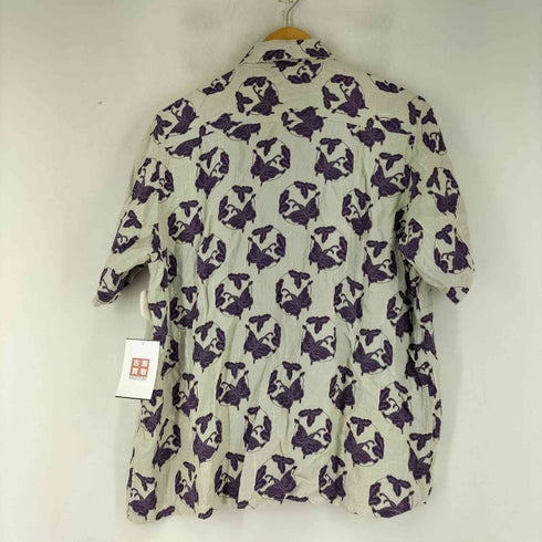 ニードルズ Needles パープルパピヨン ジャガード S/S ワンナップシャツ メンズ JPN:M