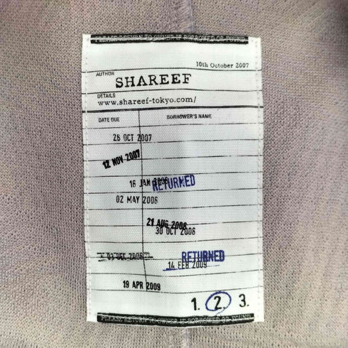 シャリーフ SHAREEF 総柄 クルーネック スウェット メンズ JPN:2