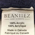 BEANIIEZ カナダ製 アクリル ニット帽 メンズ