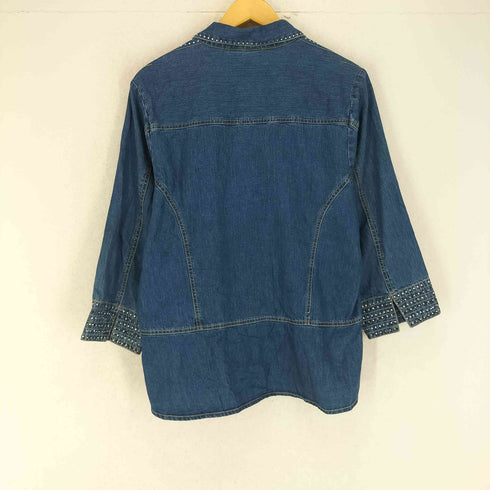 Bleu Bayou ビジュー装飾 デニムシャツ レディース JPN:XL