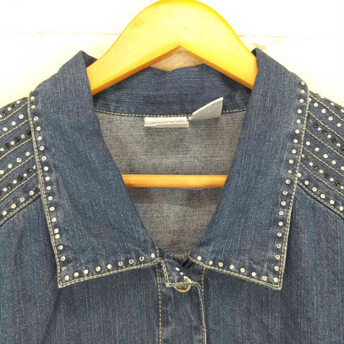 Bleu Bayou ビジュー装飾 デニムシャツ レディース JPN:XL