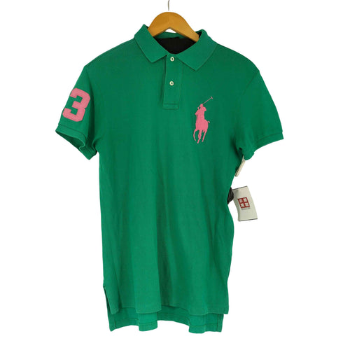 ポロバイラルフローレン Polo by RALPH LAUREN 90S ビッグポニー刺繍 ポロシャツ メンズ import:S