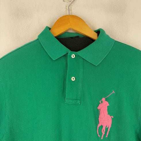 ポロバイラルフローレン Polo by RALPH LAUREN 90S ビッグポニー刺繍 ポロシャツ メンズ import:S