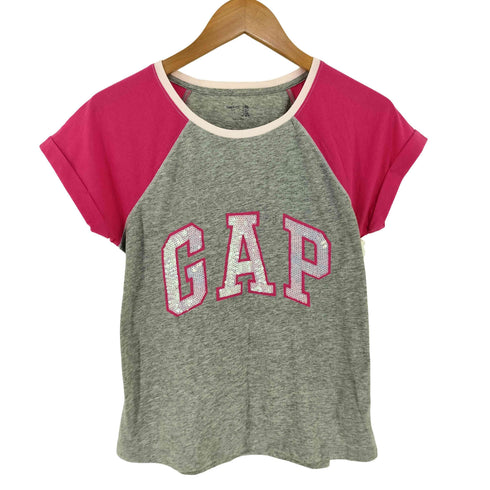 ギャップ Gap ロゴスパンコール ラグラン 半袖Tシャツ Y2K レディース KIDS XXL