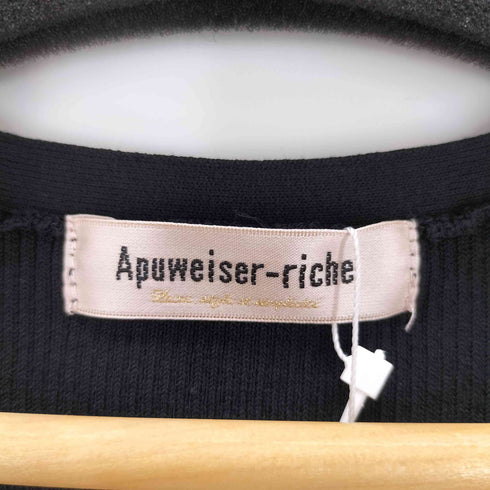 アプワイザーリッシェ Apuweiser riche レースレイヤードリブプルオーバー レディース 2