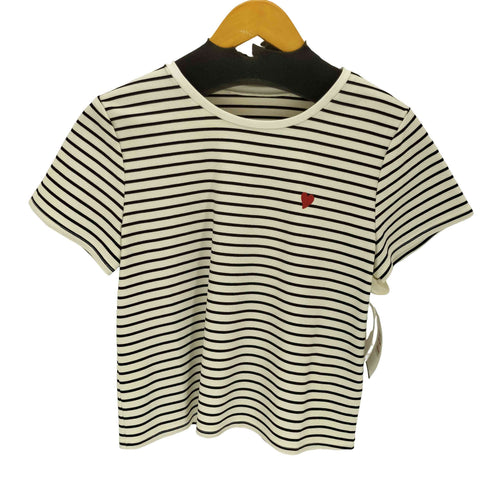 アプワイザーリッシェ Apuweiser riche ハート刺繍 ボーダーTシャツ レディース 2