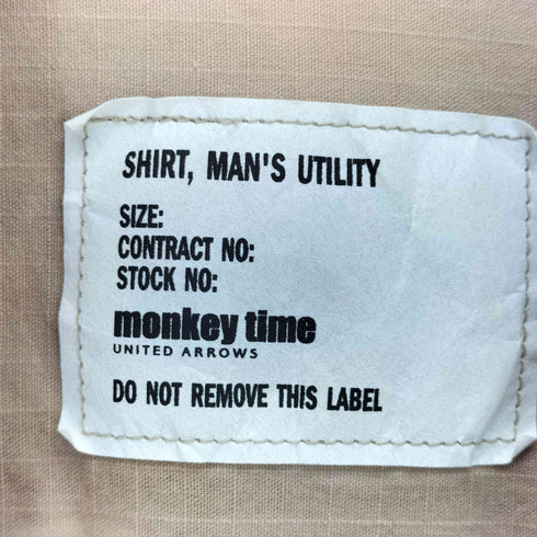 モンキータイム MONKEY TIME RIP CLOTH BDU SHIRT メンズ JPN:S